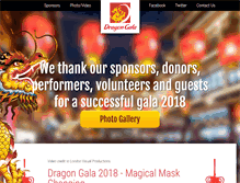 Tablet Screenshot of dragongala.com